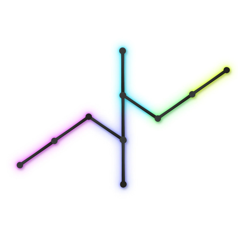 Epic Gamers Light Beam Starter Kit 9 Light Lines - Black - إضاءة